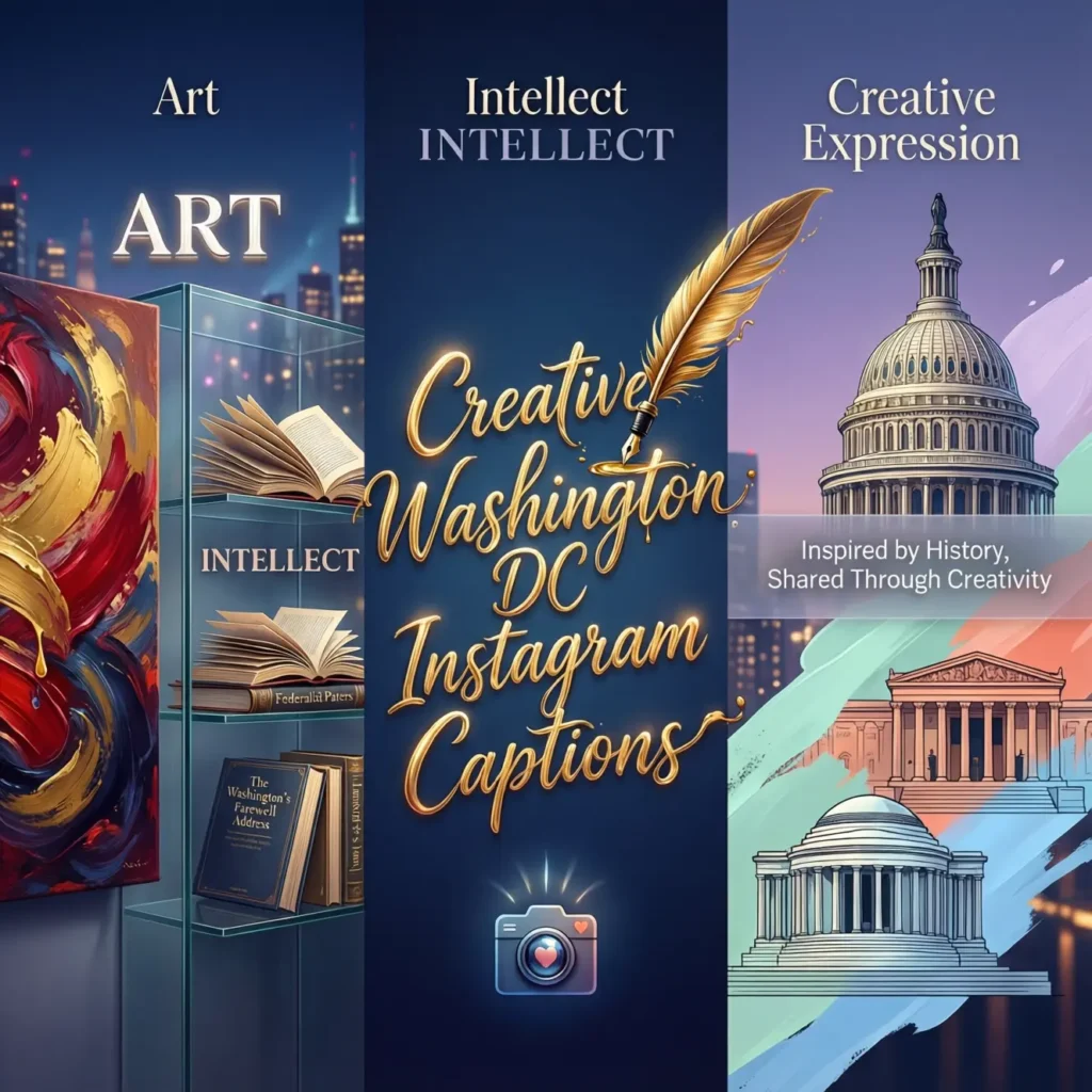 Art and Intellect: A Creative Washington DC Instagram Captions