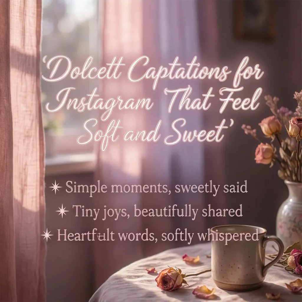 Dolcett Captions for Instagram That Feel Soft and Sweet