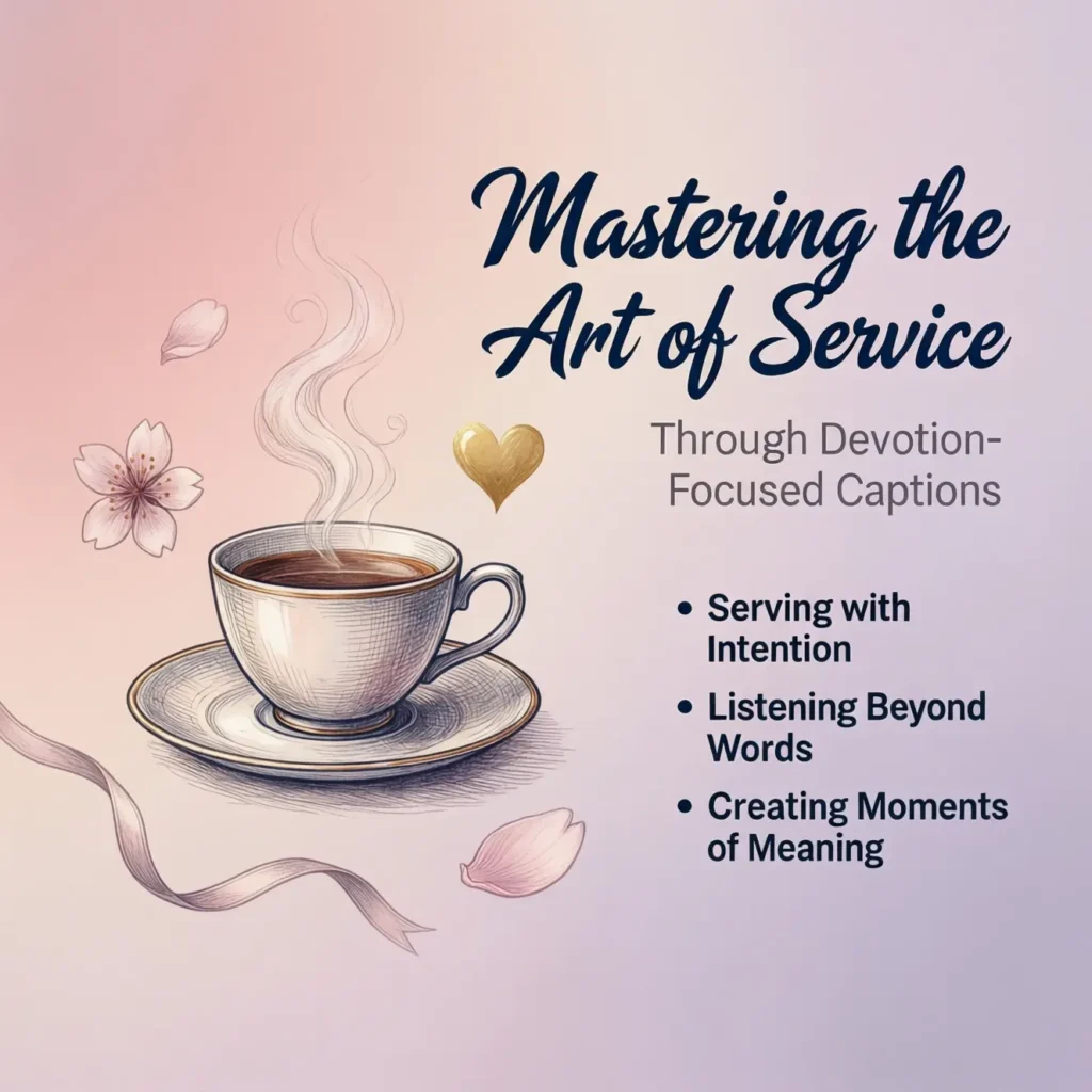 Mastering the Art of Service Through Devotion-Focused Captions