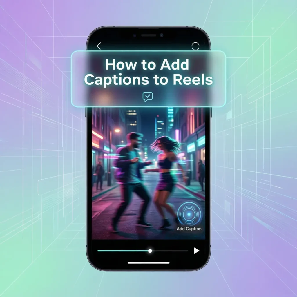 how to add captions to reels