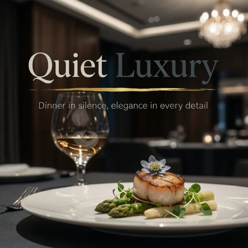 The "Quiet Luxury" Fine Dining Selfie Caption for Instagram