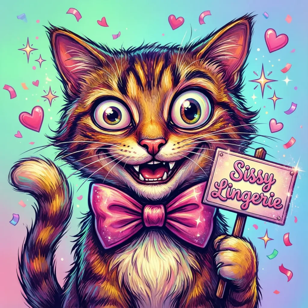 Witty and Playful Spirit for Sissy Lingerie Captions