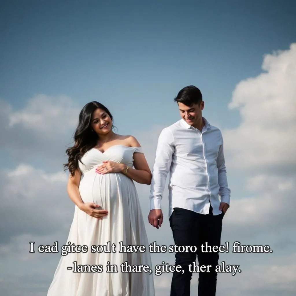 couple maternity photo captions
