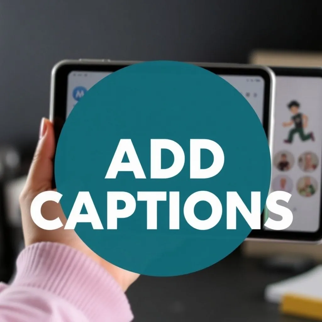 how to add captions to tiktok videos