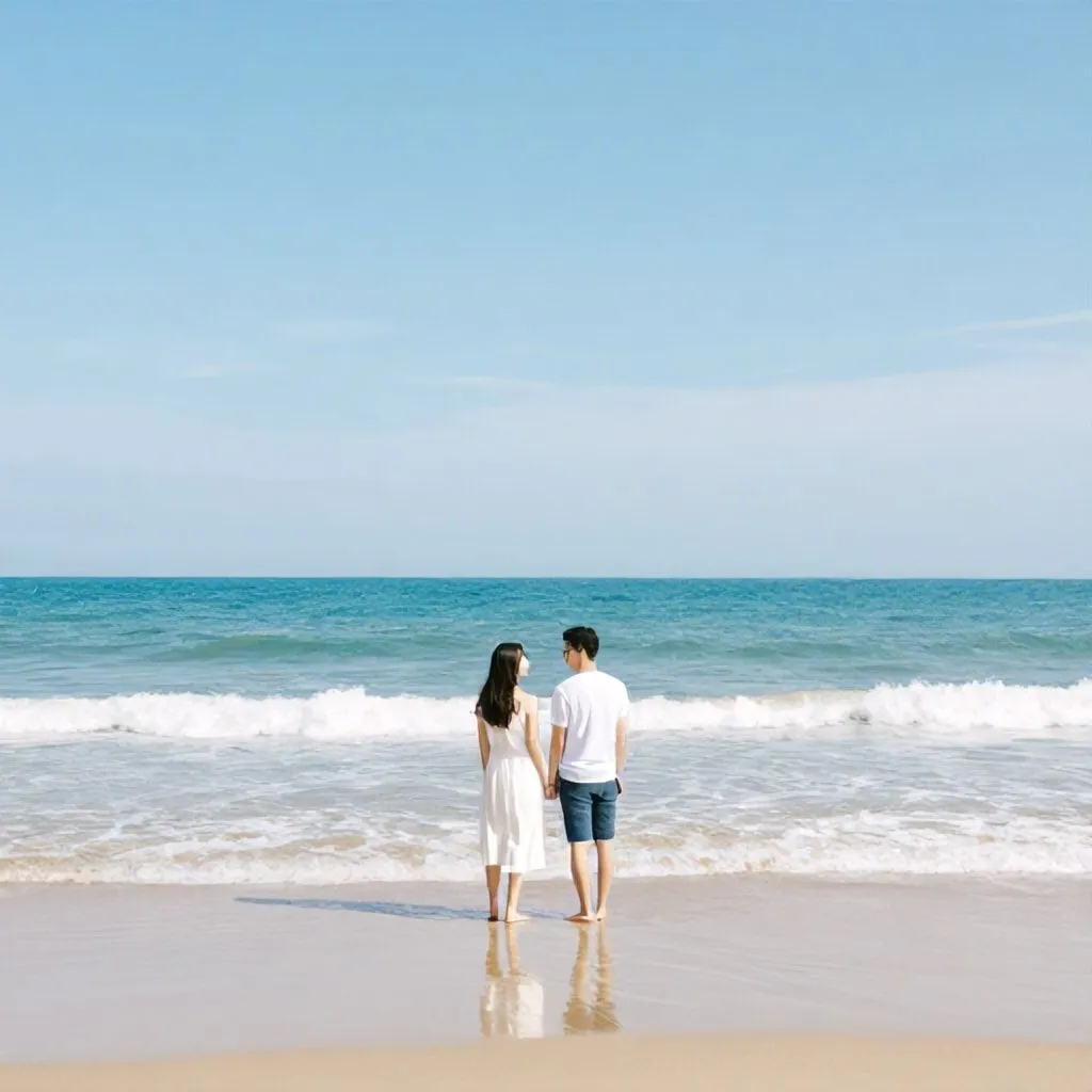 short beach captions