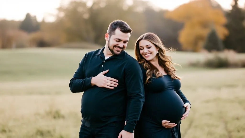 couple maternity photo captions