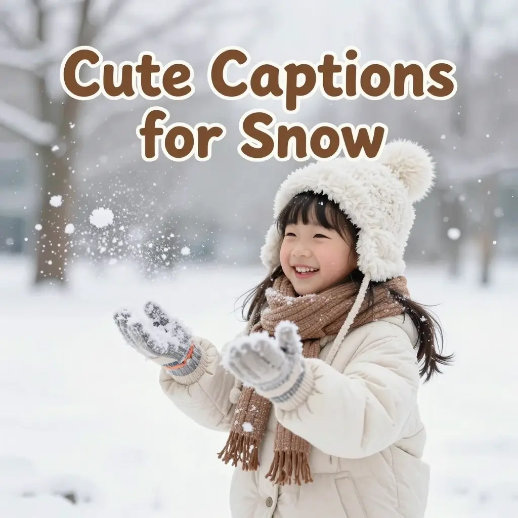 captions for snow