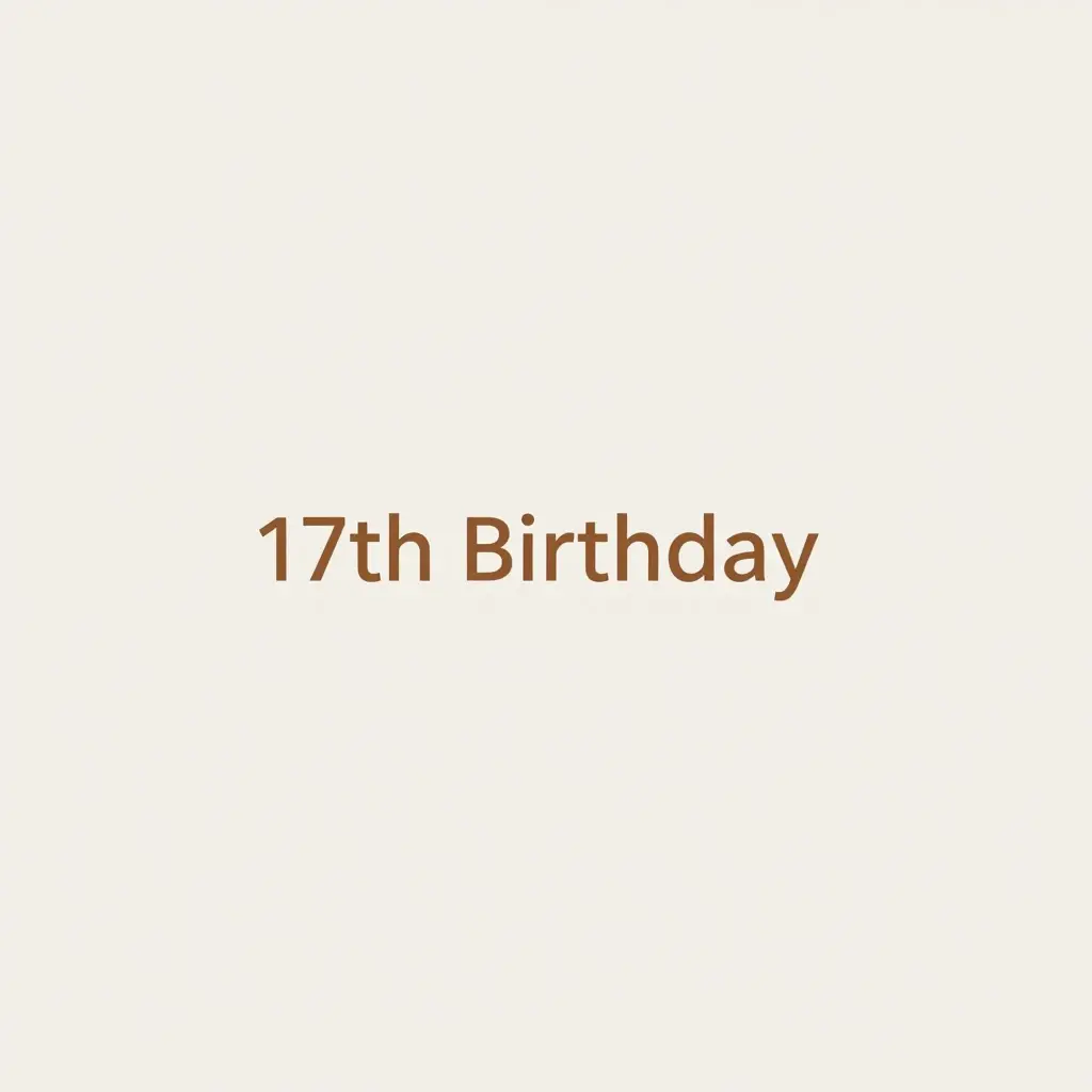 17th birthday captions